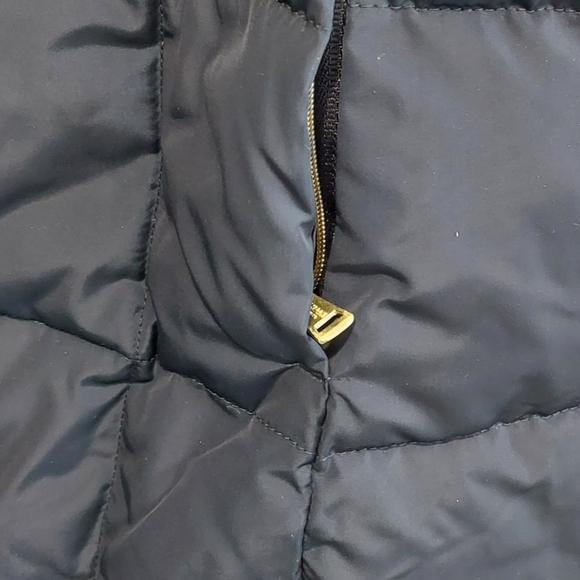 Cole Haan Women's MED Box-Quilt Down Full Zip Long Puffer Coat. - Picture 7 of 10